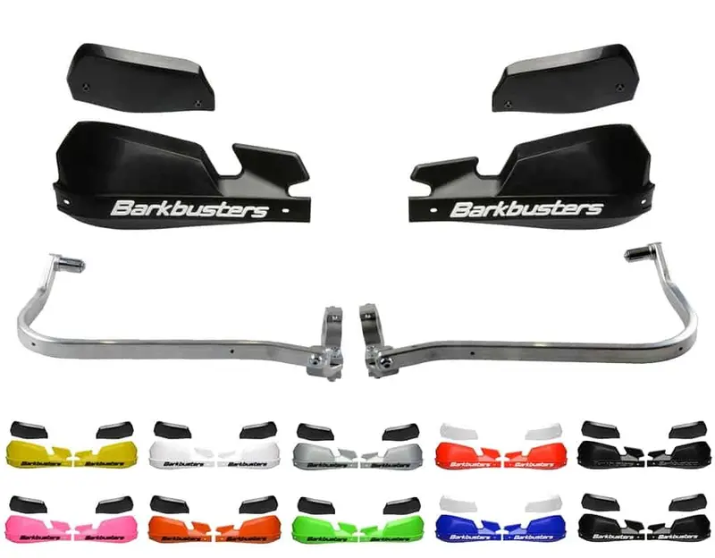 Barkbusters VPS Handguards Kit – Red Finish – Compatible with Ducati Scrambler Desert Sled (2017+), Flat Track Pro (2016), Full Throttle (2015–2018)
