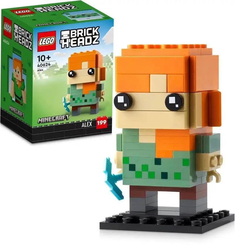 LEGO 40624 Alex BrickHeadz Character Figure – Exclusive Mini Collectible