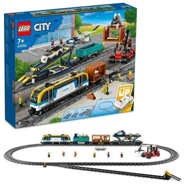 LEGO 60336 Cargo Train Set – City Freight Transport Model
