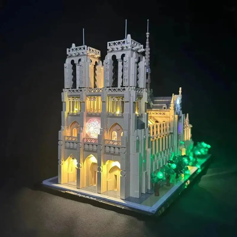 LEGO Architecture Notre-Dame Cathedral with Illuminated Display 21061