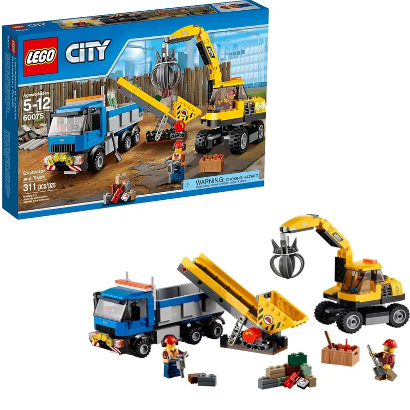 LEGO City Excavator and Dump Truck Combo (60075)