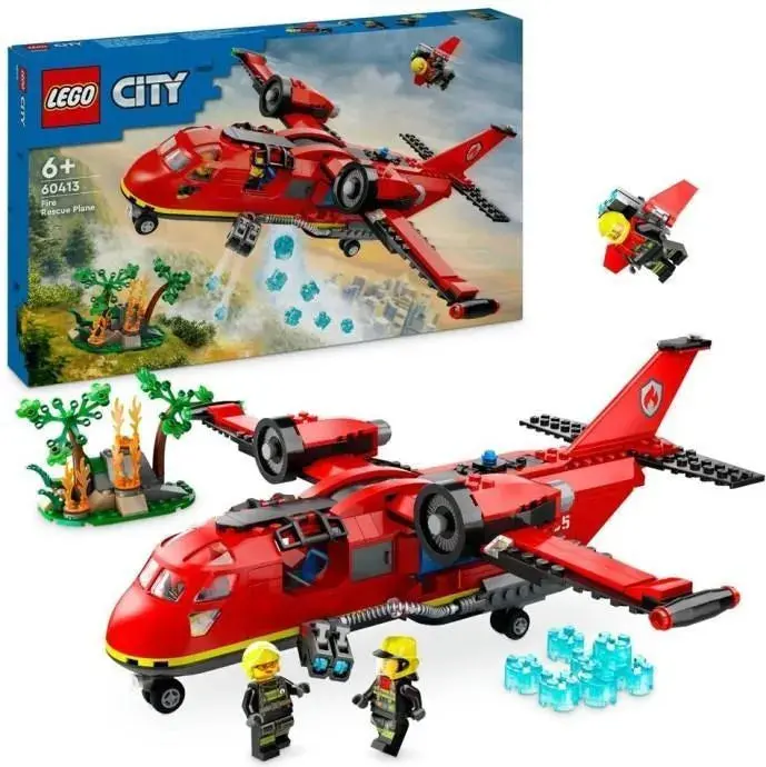 LEGO City Fire Rescue Airplane Playset (60413)
