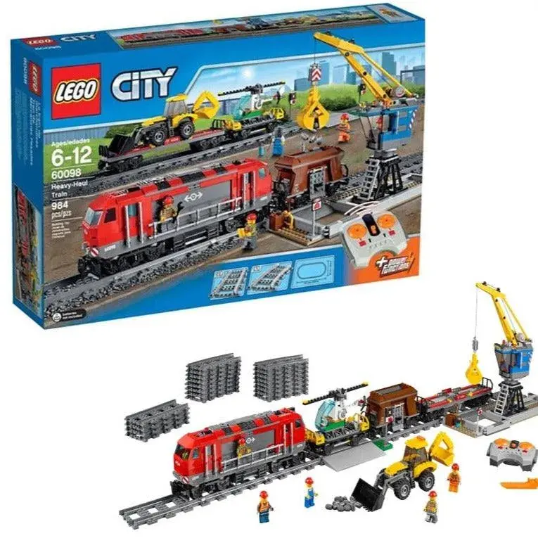 LEGO City Heavy Freight Train with Track Layout 60098