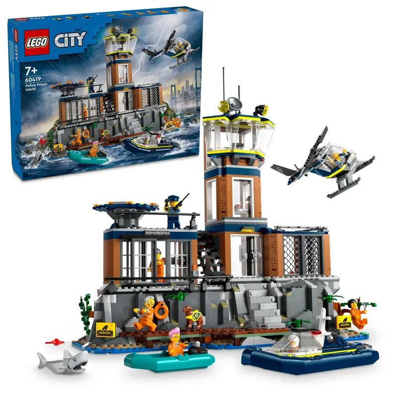 LEGO City Police Prison Island Jailbreak Playset 60419