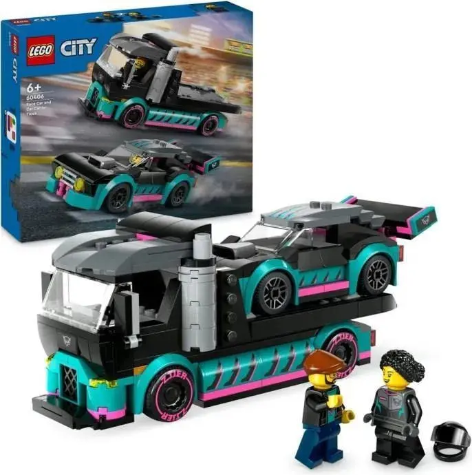 LEGO City Race Day: Car Carrier & Speedster 60406
