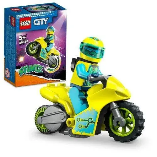 LEGO City Stuntz Cyber Motorcycle Building Kit 60358