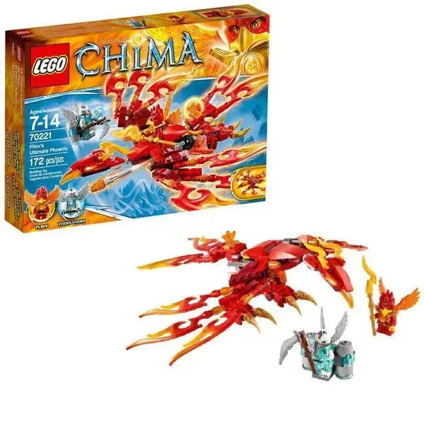 LEGO Flinx Ultimate Phoenix Flyer – Legends of Chima Mythical Fire Vehicle