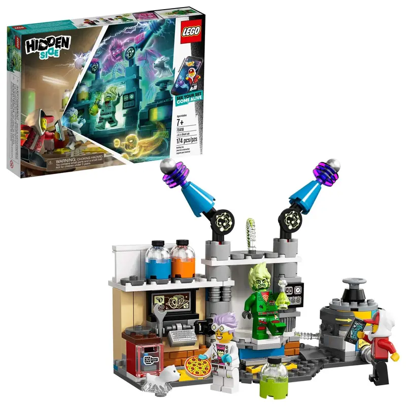 LEGO Hidden Side J.B.’s Haunted Lab – Augmented Reality Ghost-Hunting Set (70418)