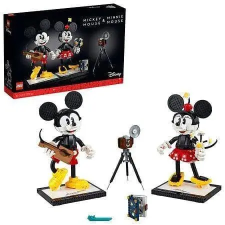 LEGO Icons Mickey & Minnie Mouse Duo – Classic Disney Collectible (43179)