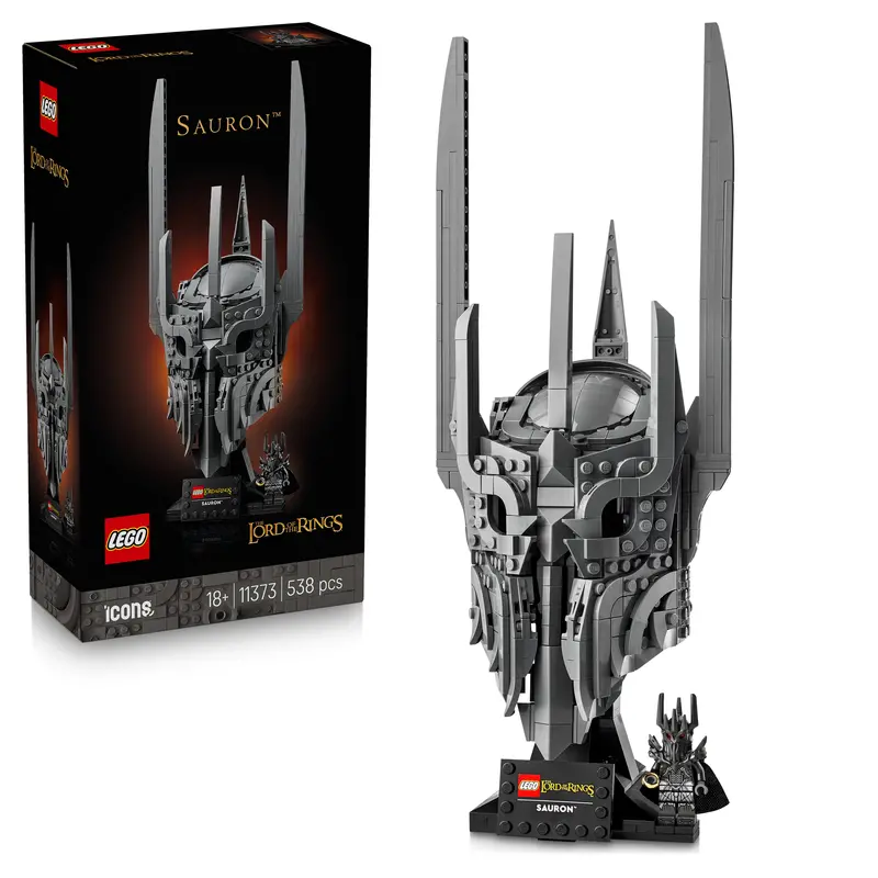 LEGO Icons The Lord of the Rings: Sauron’s Helmet – Display Model for Adults (11373)