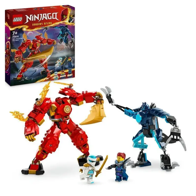 LEGO Kai’s Fire Elemental Mech – Ninjago Action Figure Set 71808