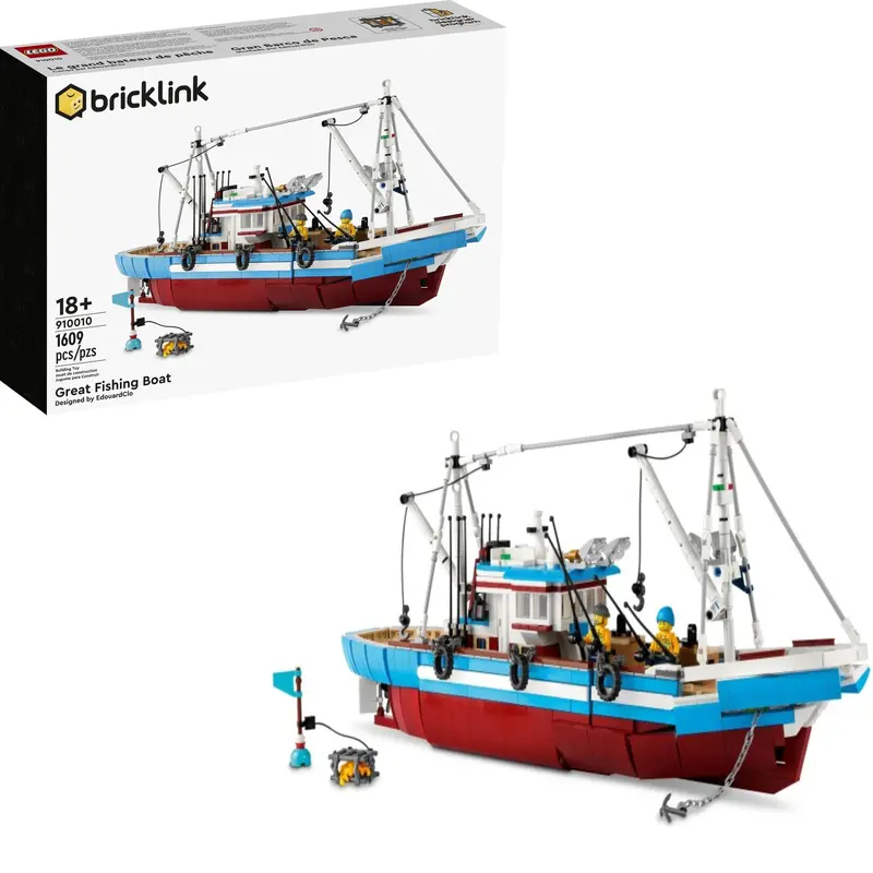 LEGO Large Fishing Boat 910010 – Nautical Model Set