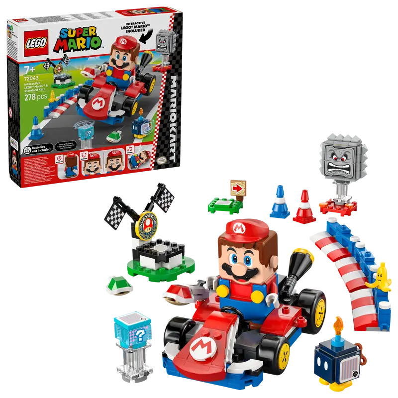 LEGO Mario Kart – Interactive LEGO Mario & Standard Kart Set 72043