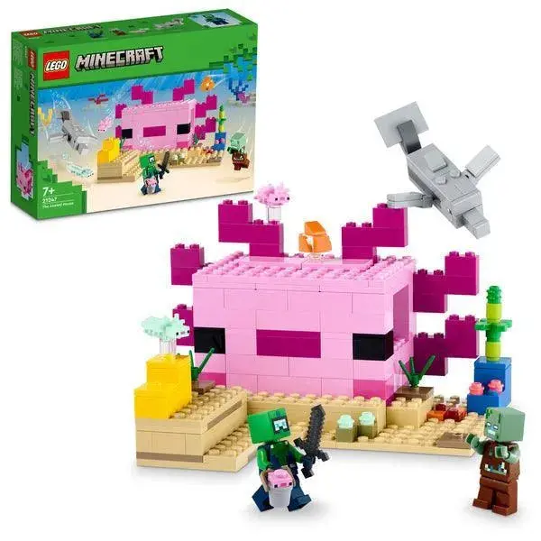 LEGO Minecraft Axolotl House Build