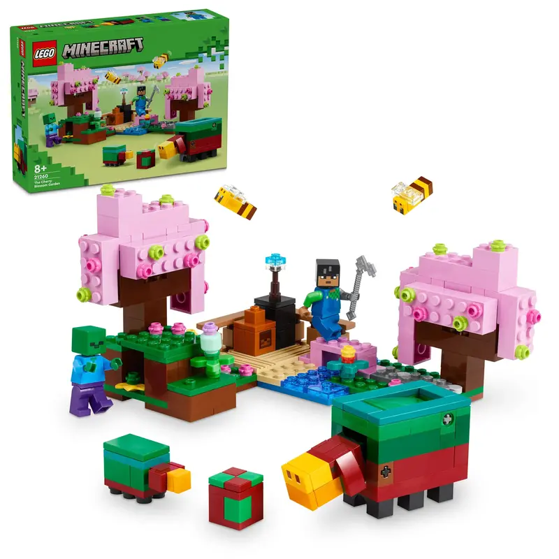 LEGO Minecraft Cherry Blossom Garden Buildable Scene 21260