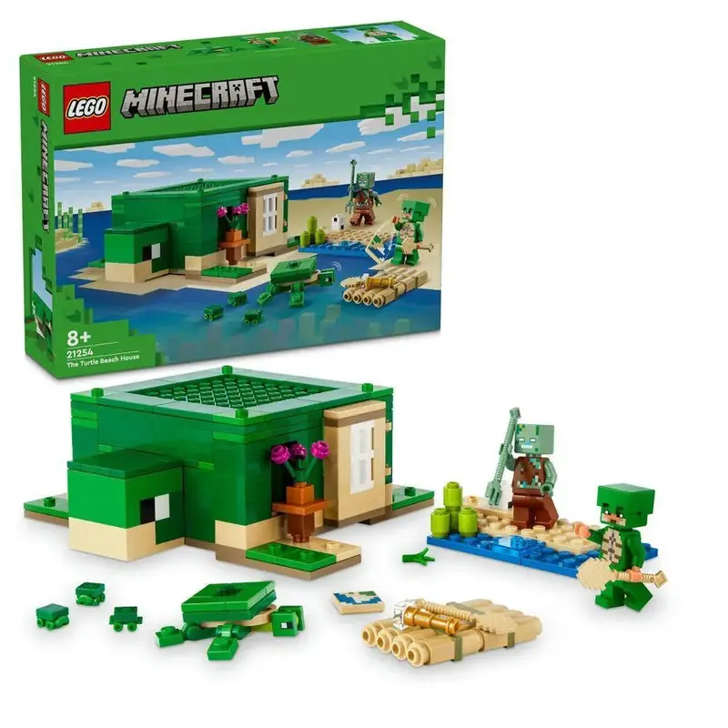 LEGO Minecraft Turtle Beach House Build (21254)