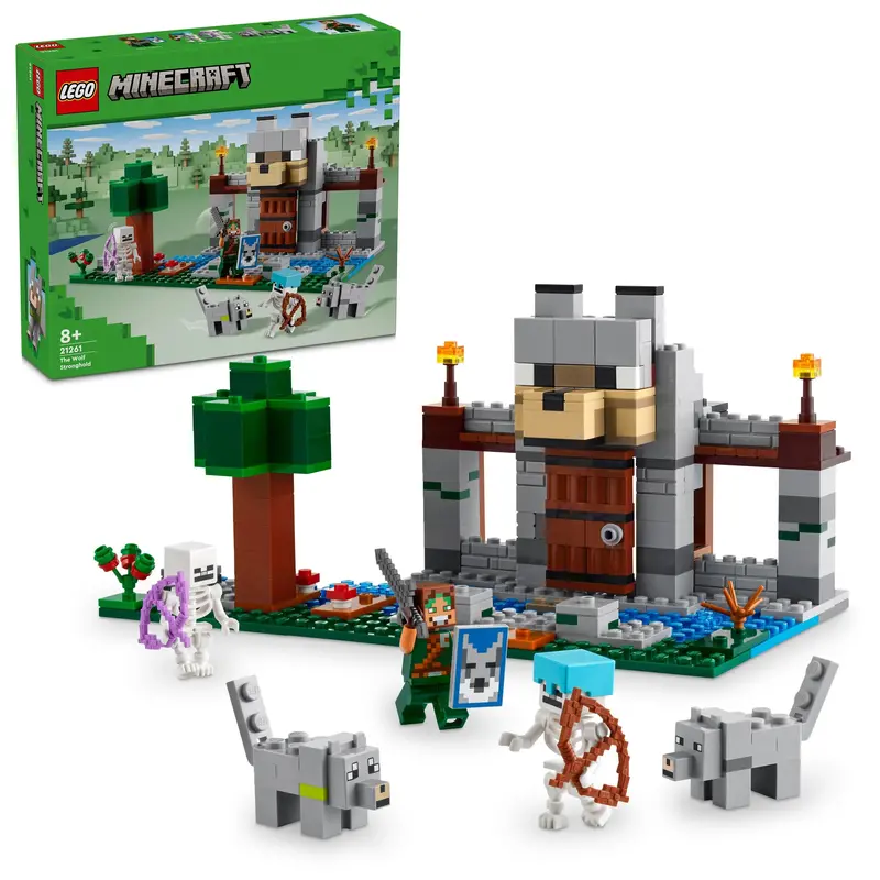LEGO Minecraft Wolf Den Fortress Construction Set 21261