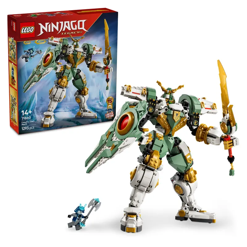 LEGO NINJAGO 15th Anniversary: Lloyd’s Giant Mech – Collector’s Building Set (71860)