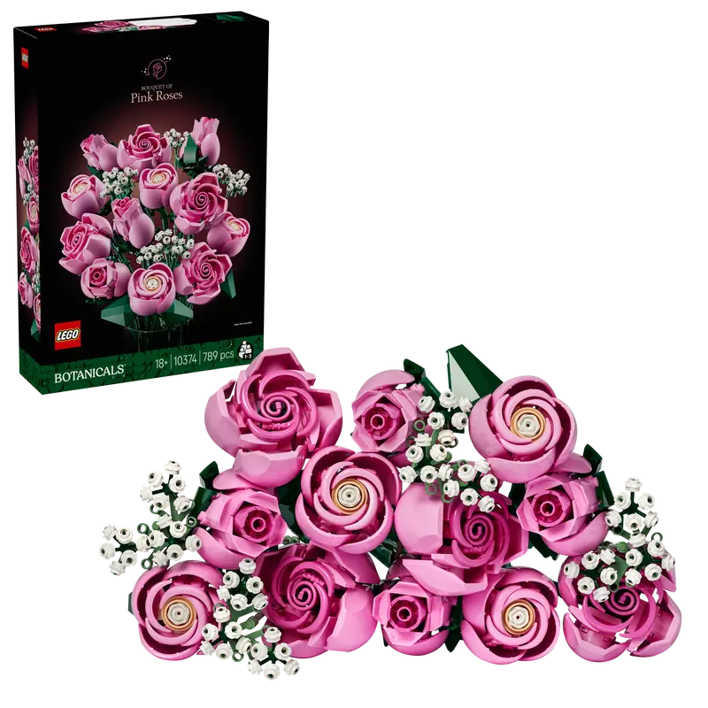 LEGO Pink Rose Bouquet – Icons Set 10374 (Pre-Order: October)