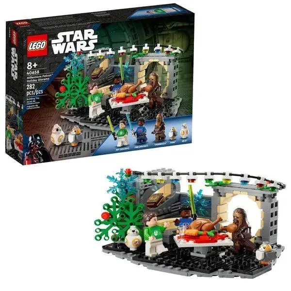 LEGO Star Wars Millennium Falcon Holiday Diorama Display Set 40658