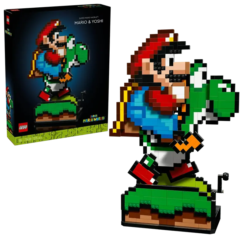 LEGO Super Mario World Mario and Yoshi Character Figures