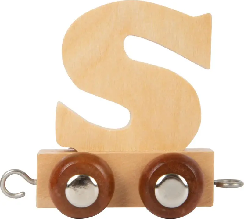 Lettertrein Alphabet Train Wagon – Letter S Model