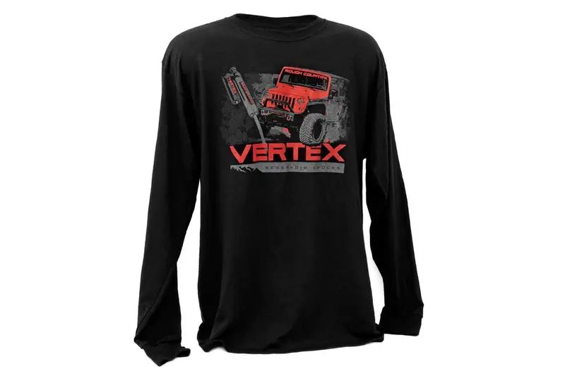 Rough Country RC Vertex Long Sleeve T-Shirt – Men’s 3XL | Part #840903XL
